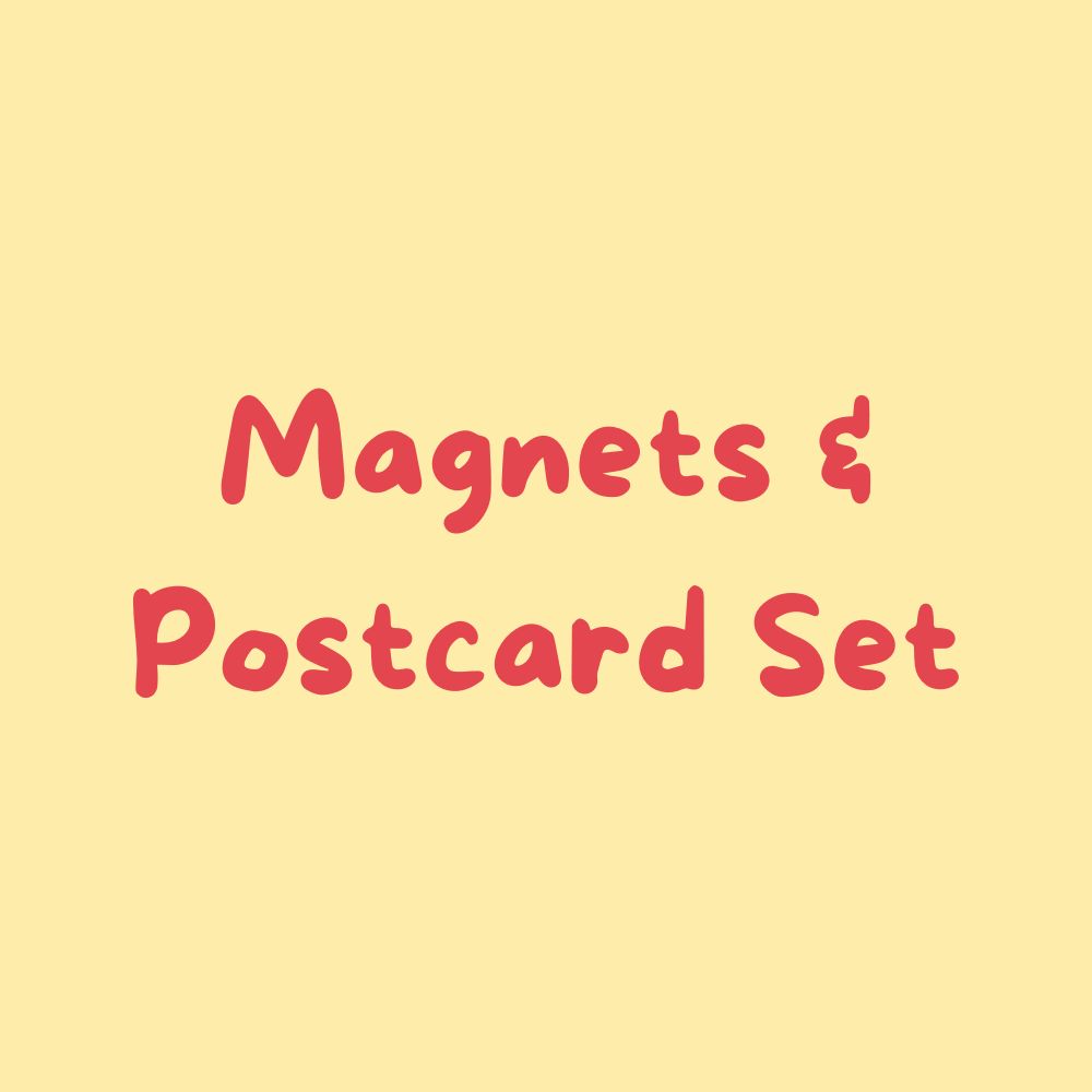 Fridge Magnet and Postcard Set