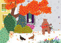 Wall Art Print - Autumn Afternoon With The Bear (Pack of 3)