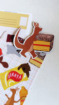 Kangaroo & Aussie Treats Postcard & Magnet Set (Pack of 5)