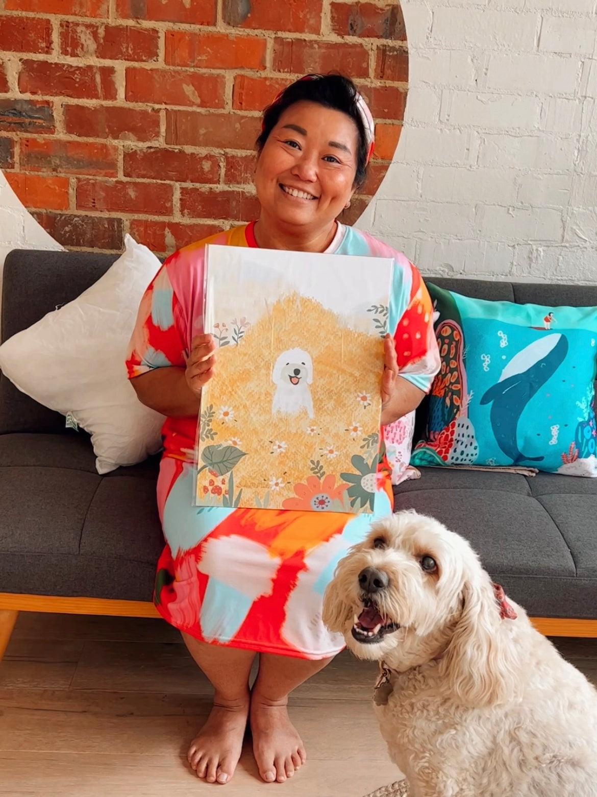 Kitchen Tea Towel - Daisy by Suki McMaster (Pack of 5)