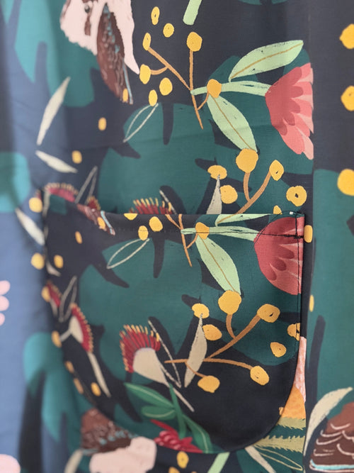 Adult Apron - Kookaburra and Australian Native Floral by Suki McMaster (Pack of 2)