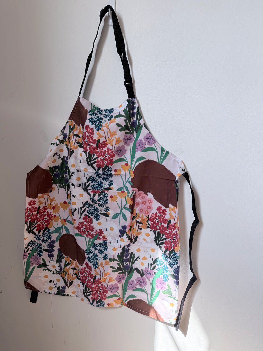 Adult Apron With Pocket - Wombat and Australian Floral  by Suki McMaster (Pack of 2)