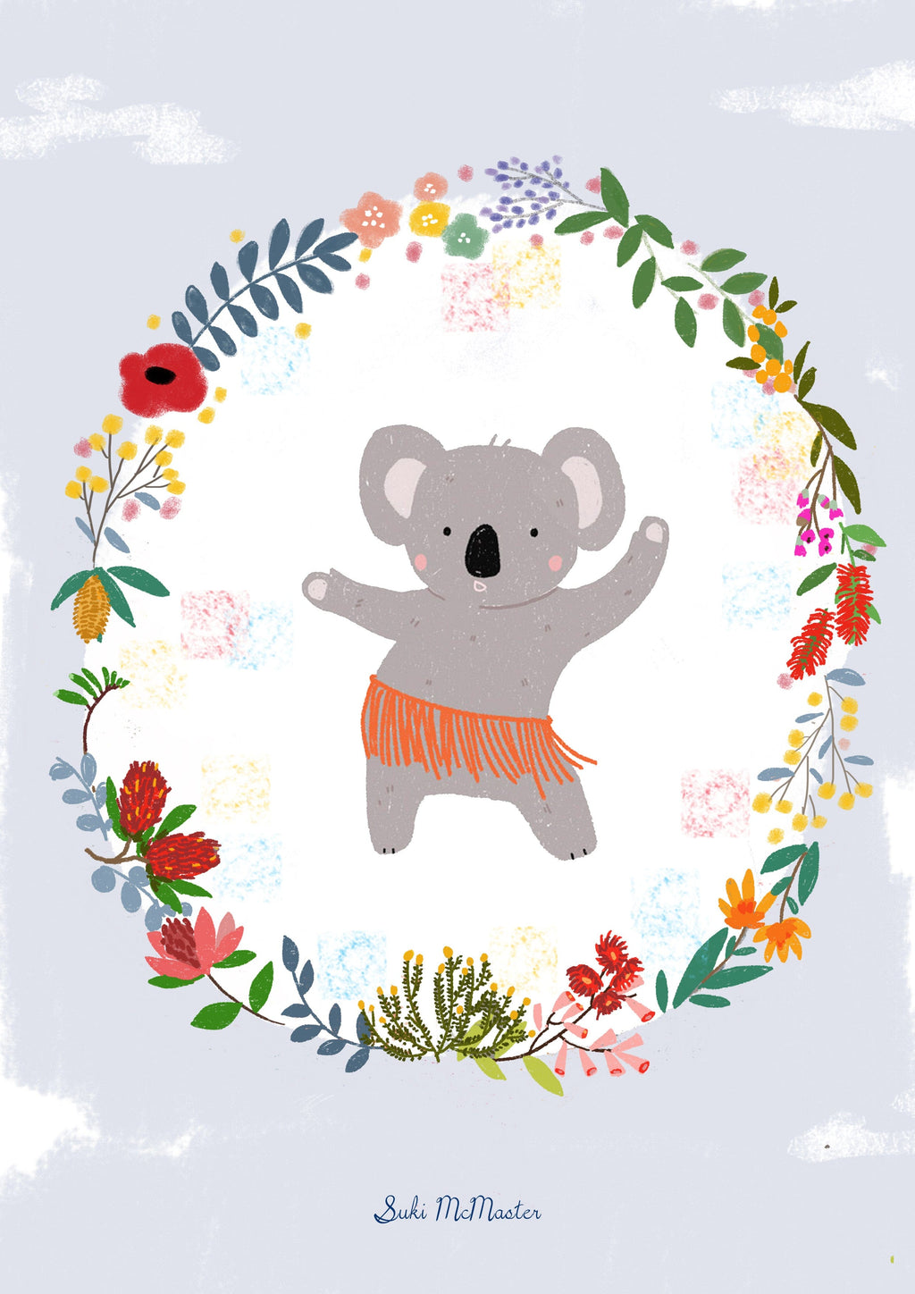 Blank Card - Dancing Koala by Suki McMaster (Pack of 6)