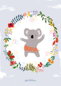 Blank Card - Dancing Koala by Suki McMaster (Pack of 6)