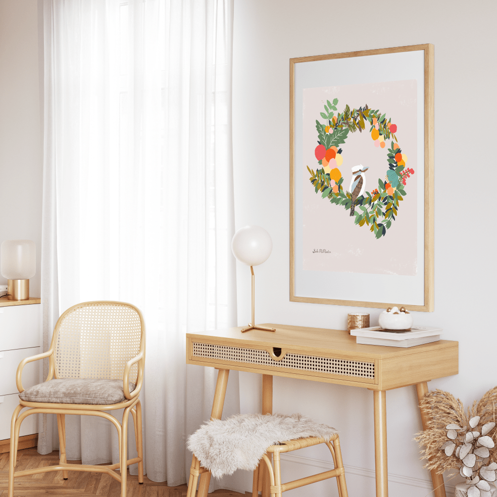 Australian Animal Wall Art - Kookaburra (Pack of 3)