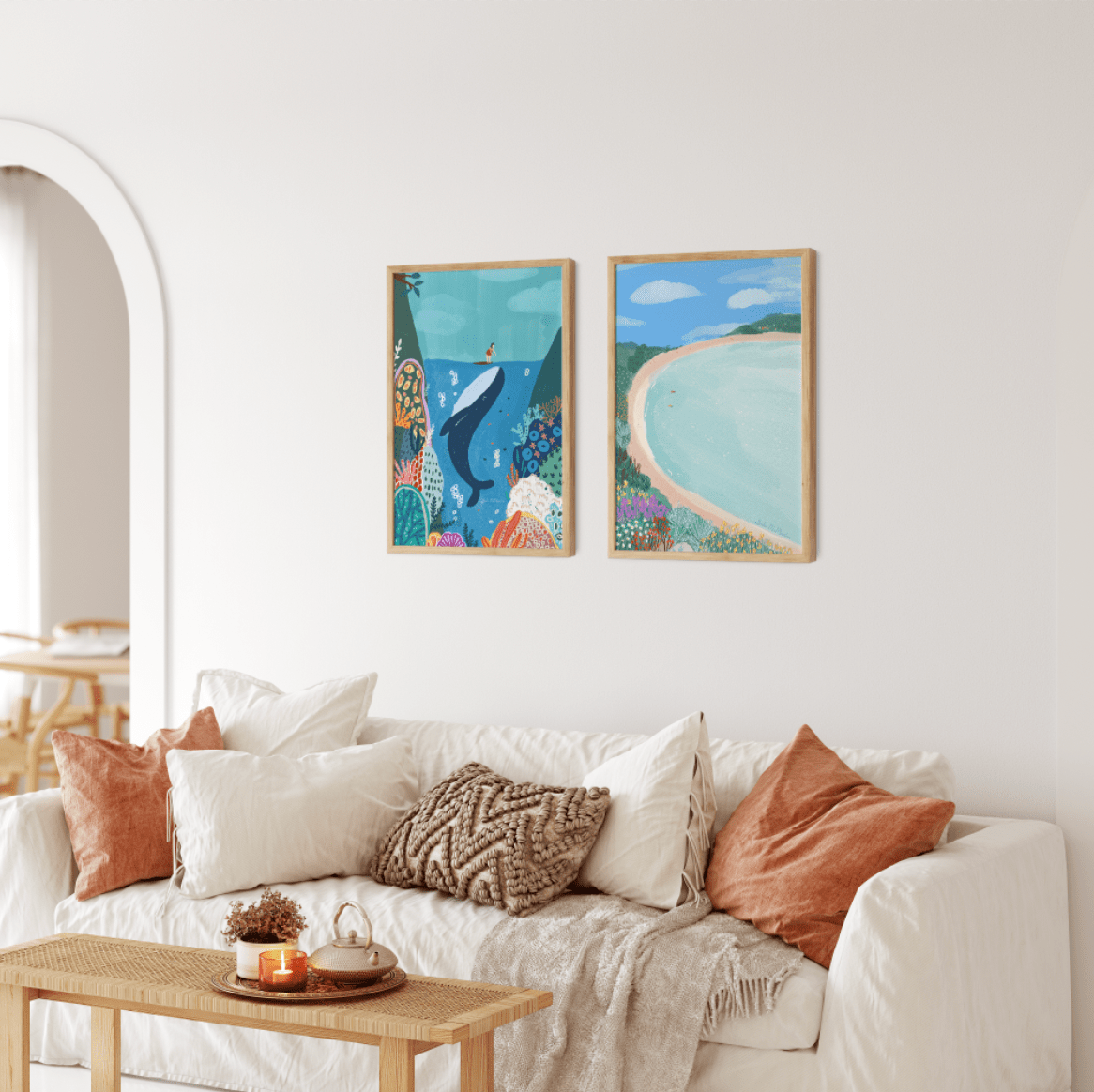 Suki McMaster Melbourne artist wall art wall print  Australian beach Australian landscape