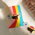 Koala and Meat Pie Postcard & Magnet (Pack of 5)