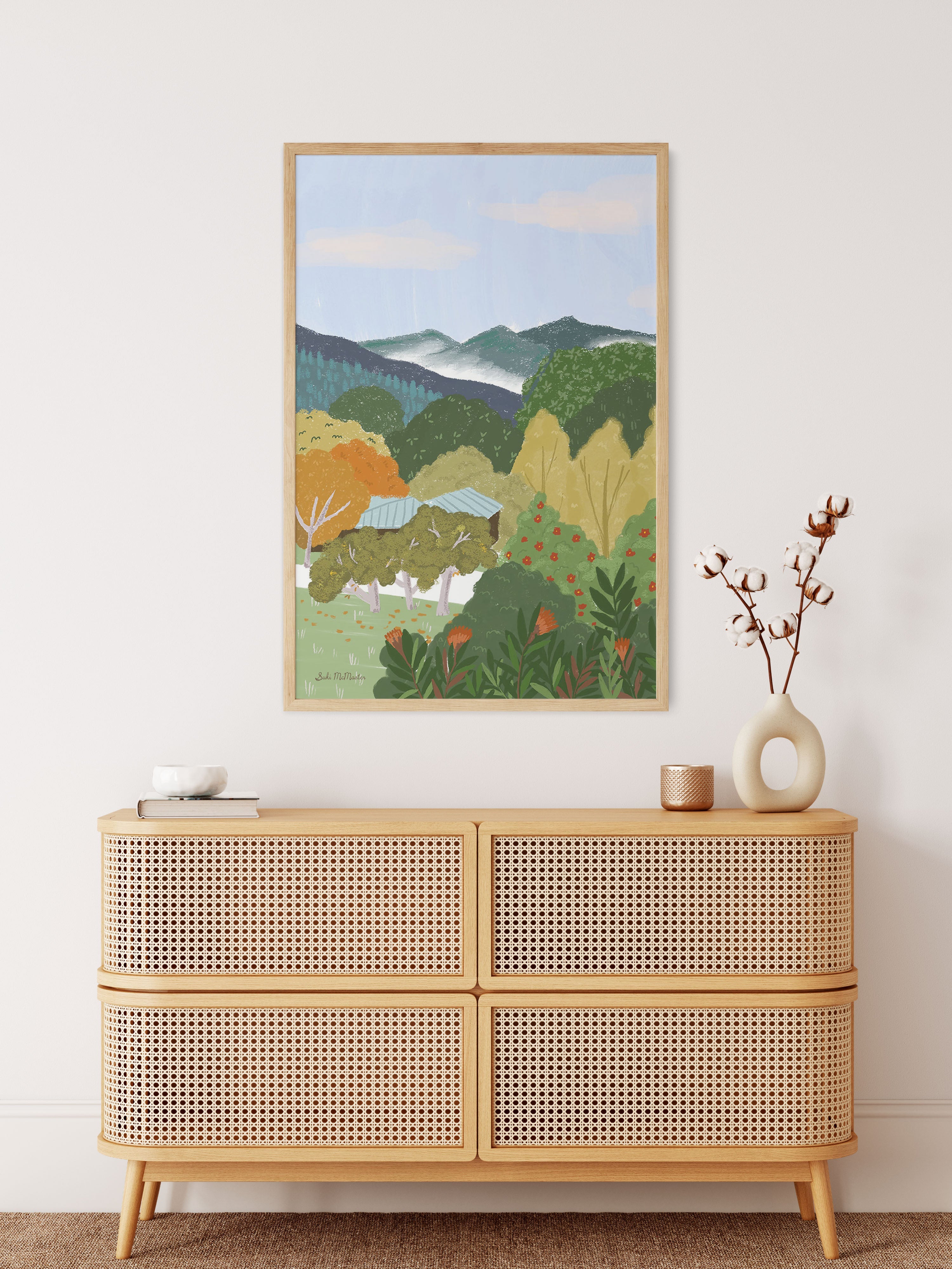 Australian Landscape Wall Art Print - Bright (Pack of 3)