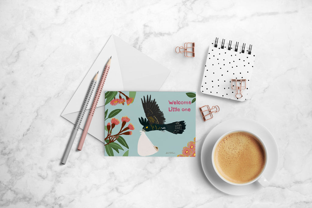 Blank Card - Welcome Little One by Suki McMaster (Pack of 6)