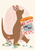 Blank Card - Love You Kangaroo by Suki McMaster (Pack of 6)