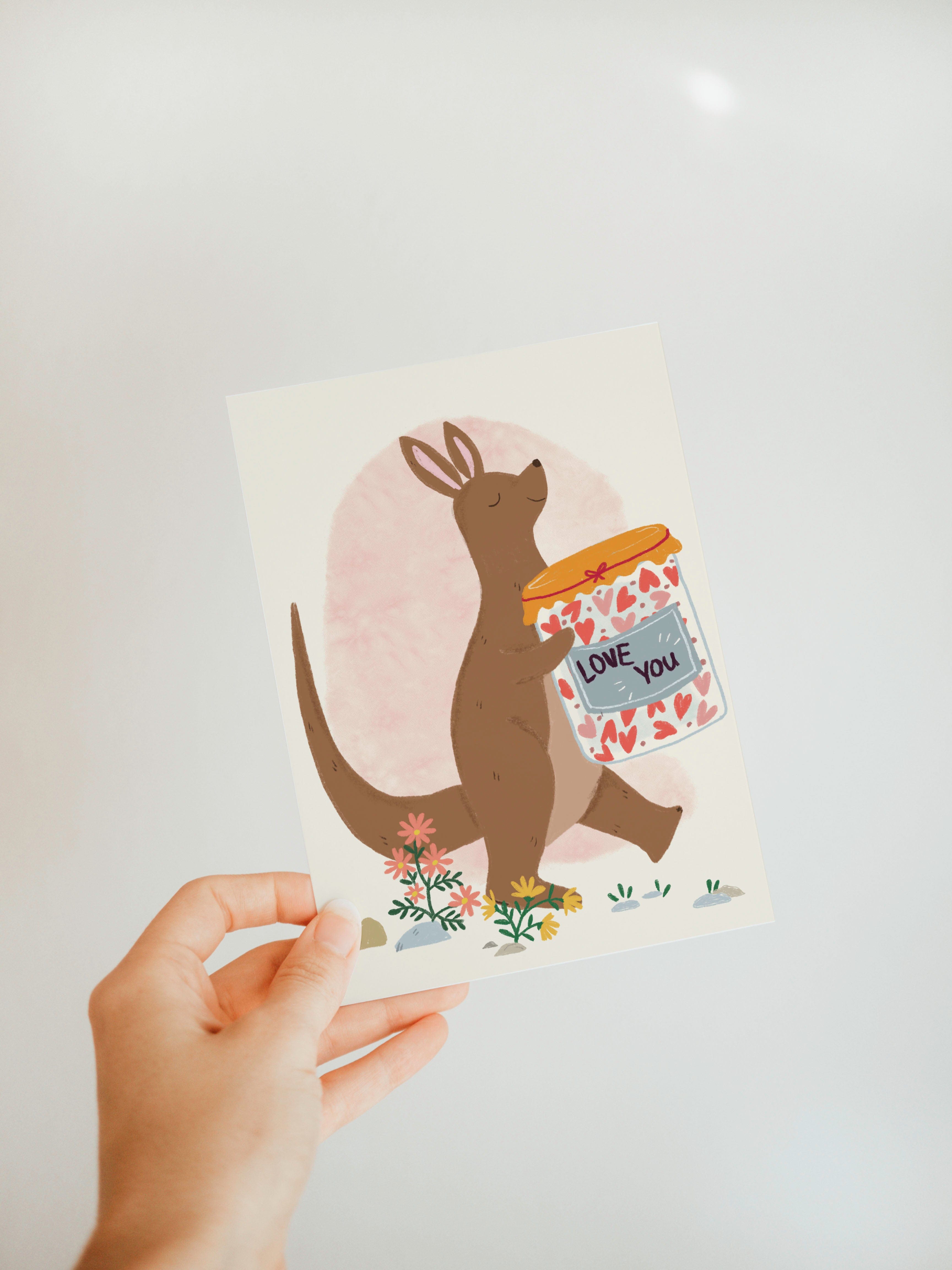 Blank Card - Love You Kangaroo by Suki McMaster (Pack of 6)