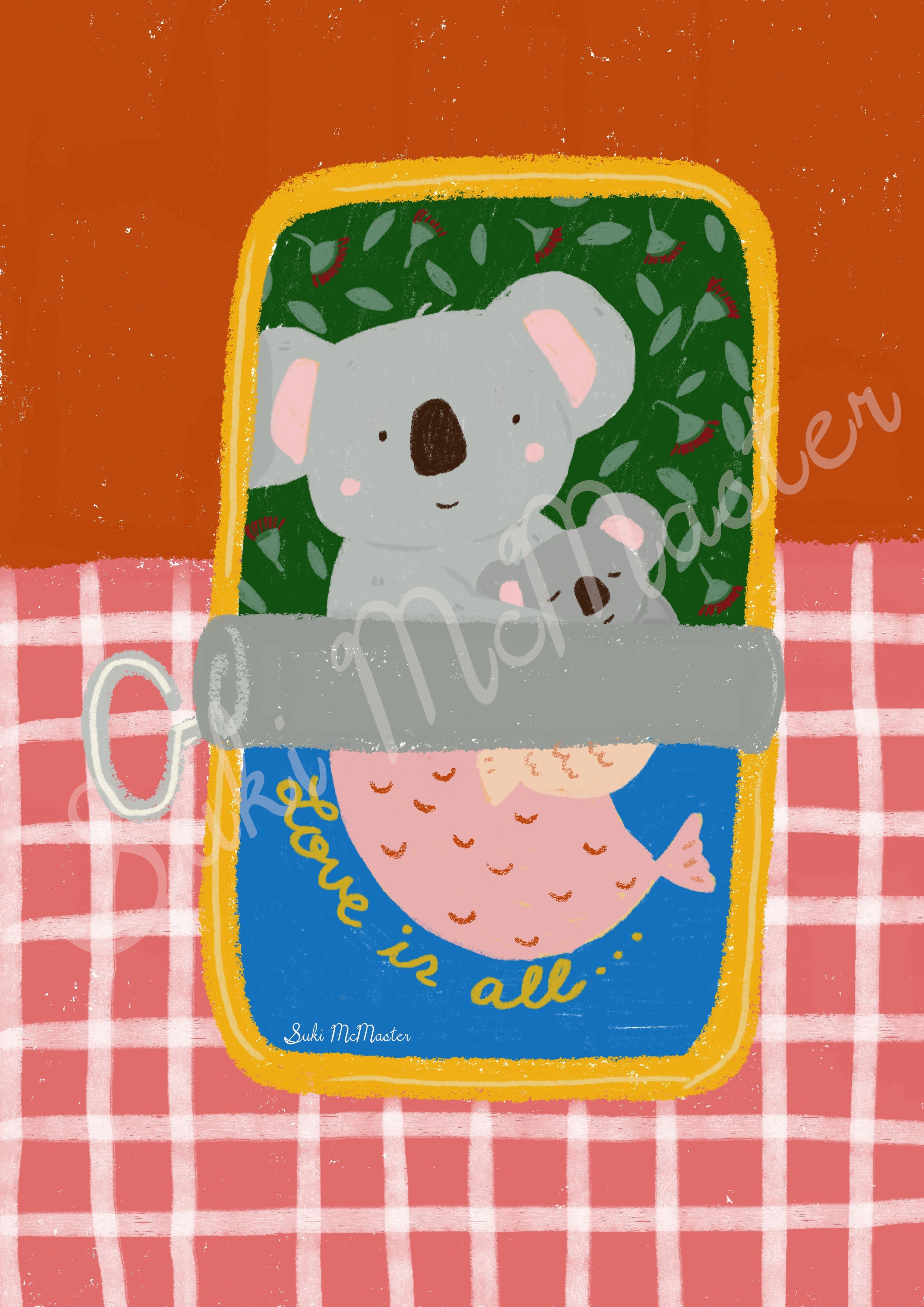 Australian Animal Wall Art - Sardine Koala (Pack of 3)