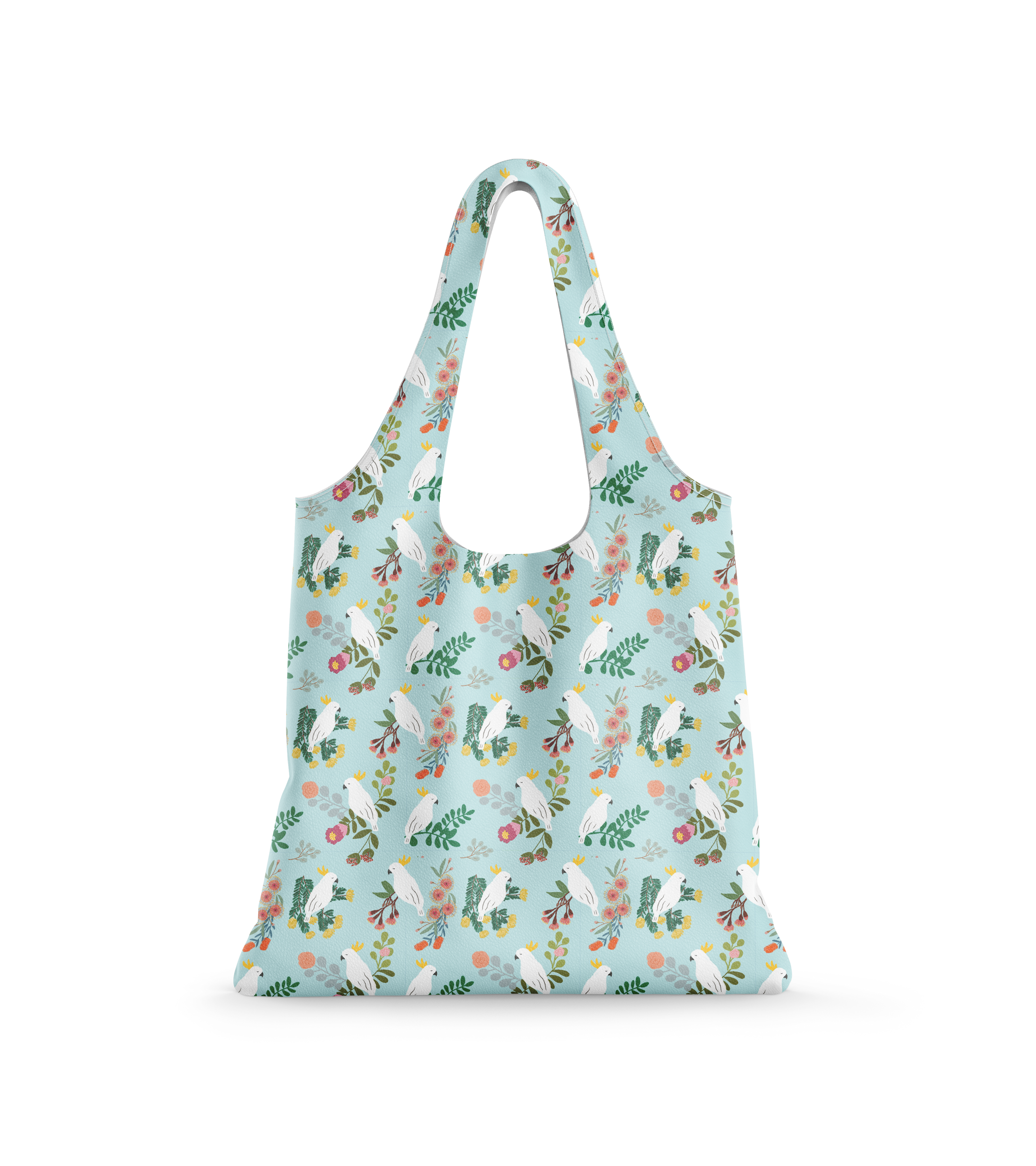 Reusable Shopping Bag - Cockatoo And Australian Native Floral (Pack of 10)
