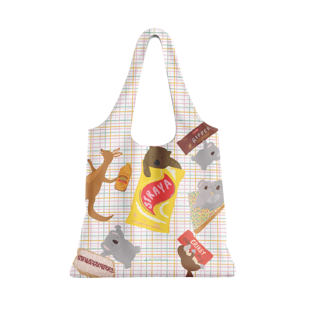 Reusable Shopping Bag - Munchy Australian Iconic Snacks (Pack of 10)
