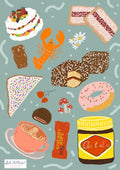 Sticker Sheet - Aussie Snack (Pack of 5)