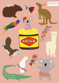 Sticker Sheet - Aussie Animals (Pack of 5)