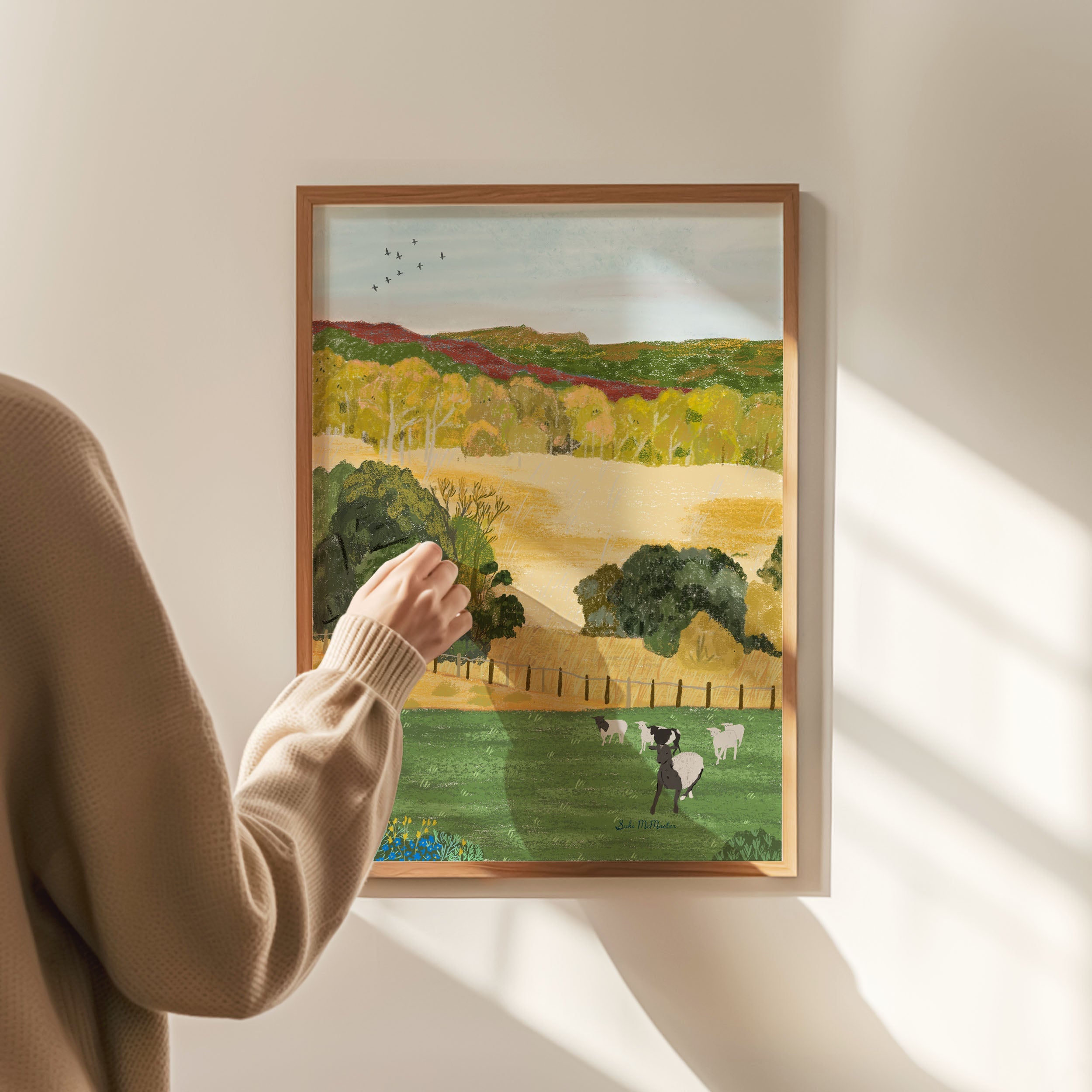 Australian Landscape Wall Art Print - Berry (Pack of 3)