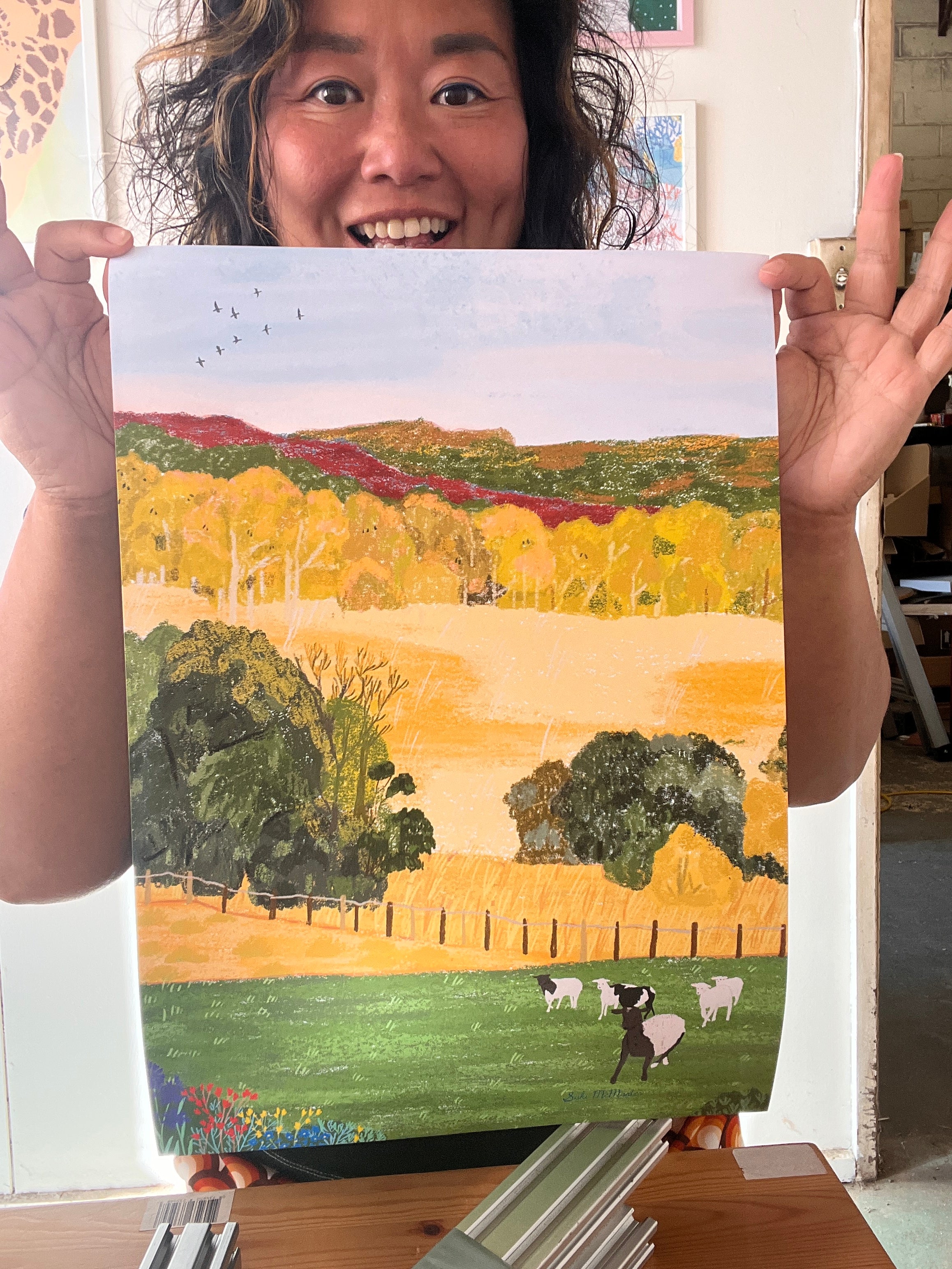 Australian Landscape Wall Art Print - Berry (Pack of 3)