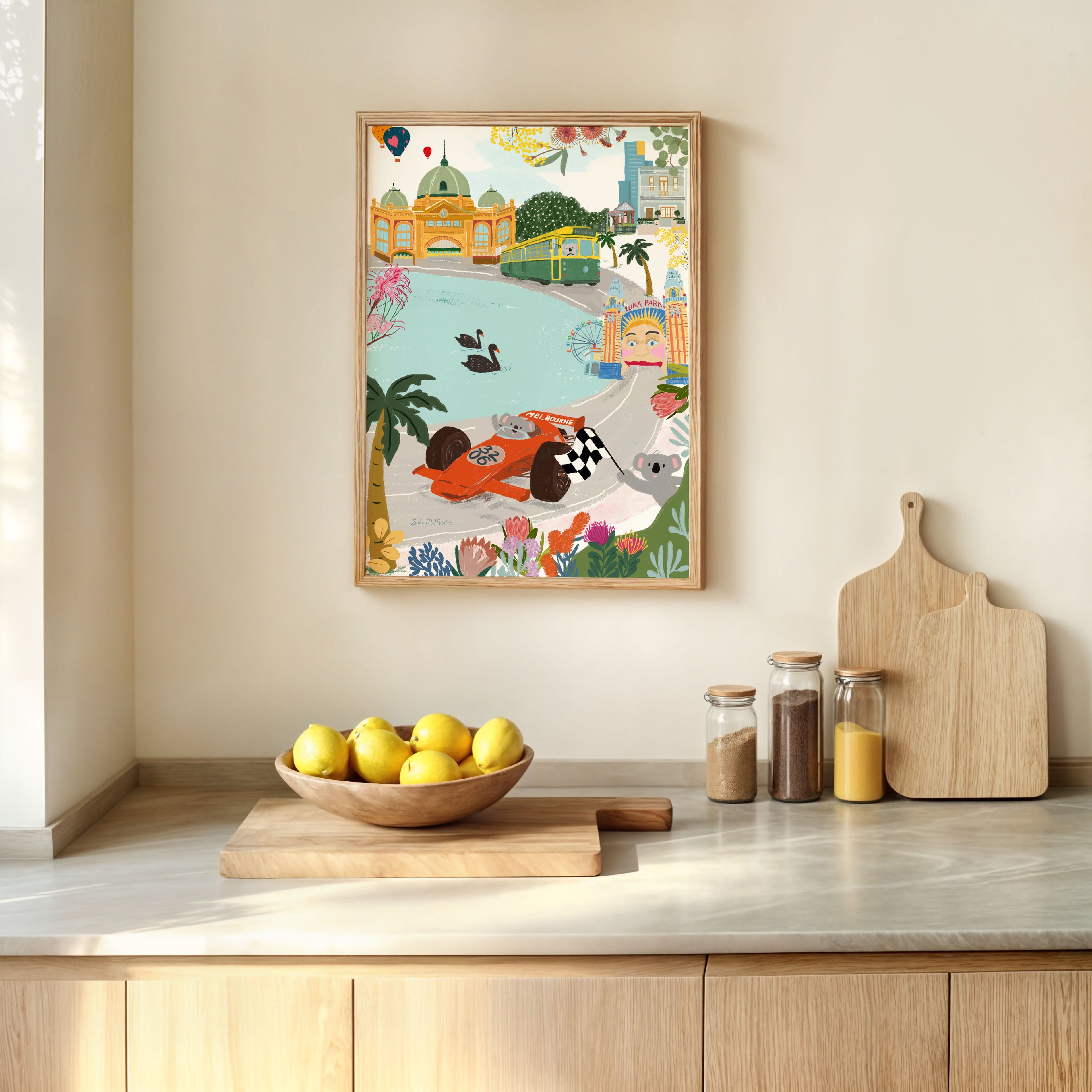 Melbourne Grand Prix Wall Art Print (Pack of 3)