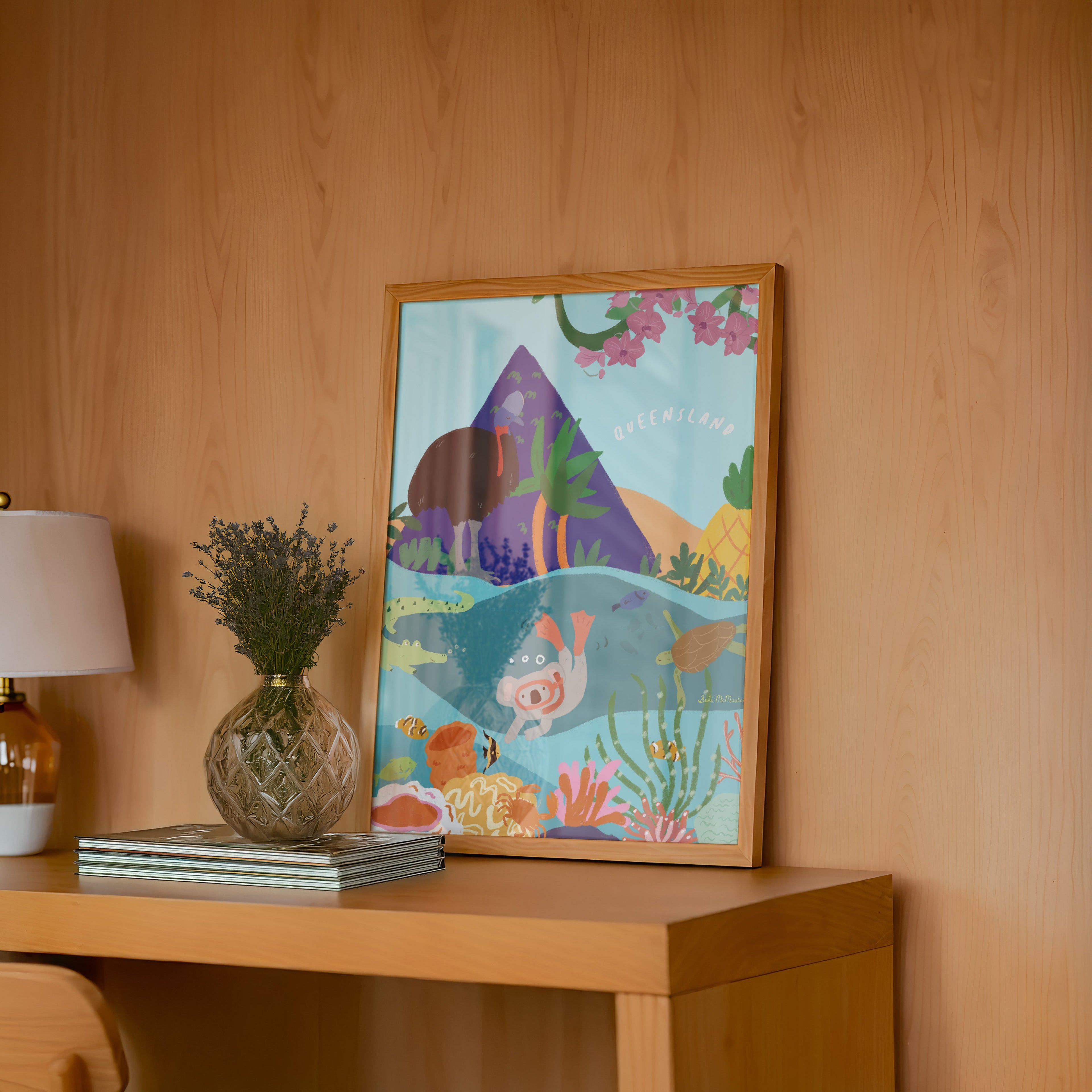 Queensland Adventure Wall Art Print - Tropical Paradise (Pack of 3)