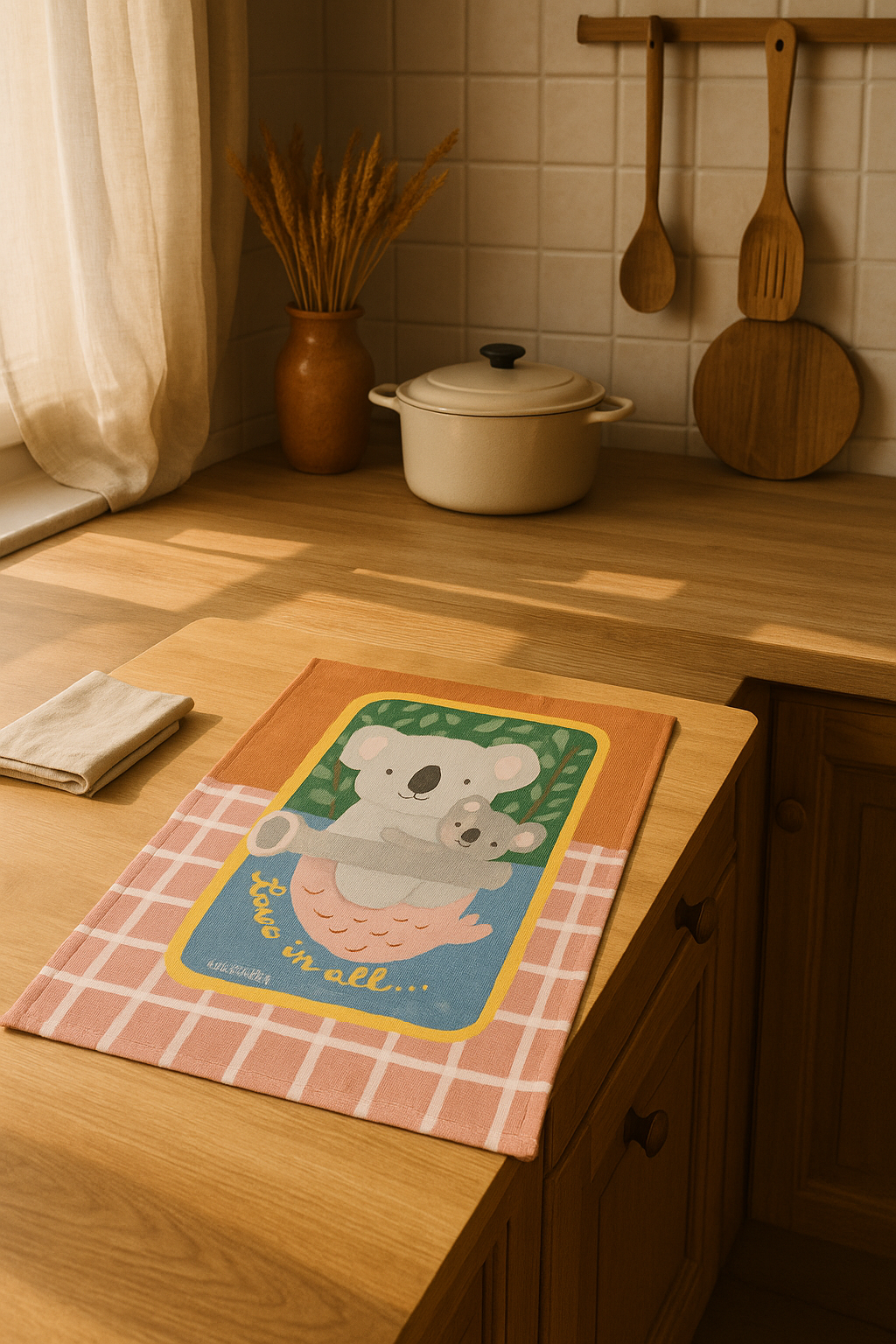 Kitchen Tea Towel - Koala Sardine by Suki McMaster (Pack of 5)