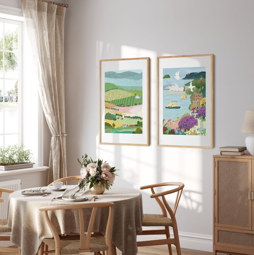 Australian Landscape Wall Art Print -Sydney (Pack of 3)