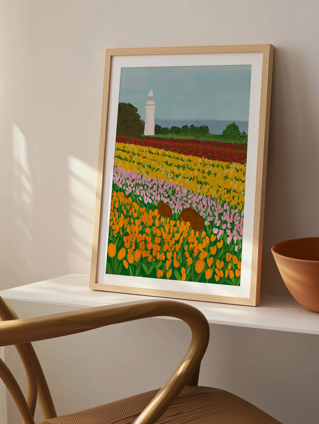 Australian Landscape Wall Art Print - Tasmania Tulip Festival (Pack of 3)