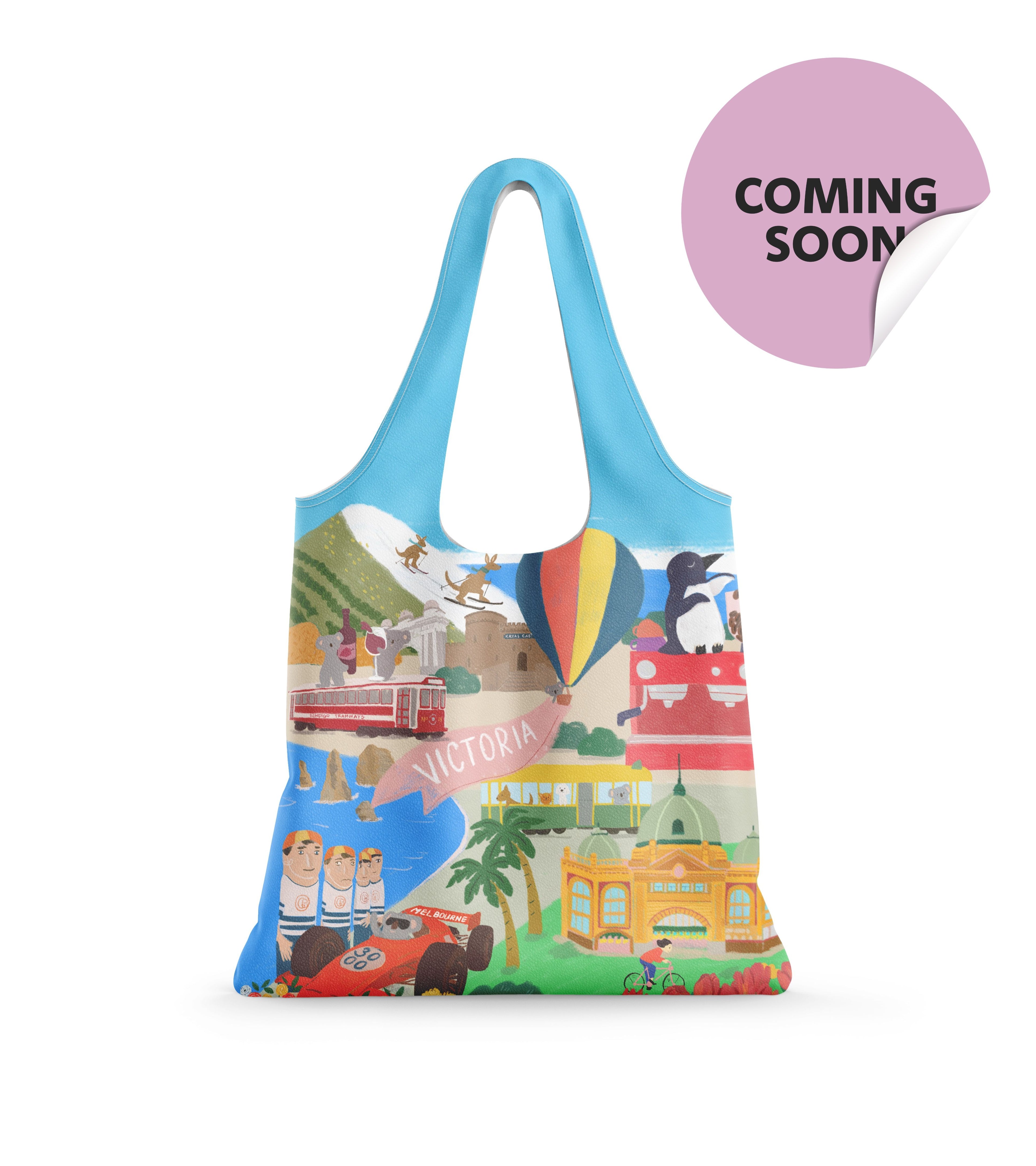 Reusable Shopping Bag - Victoria Icons (Pack of 10)