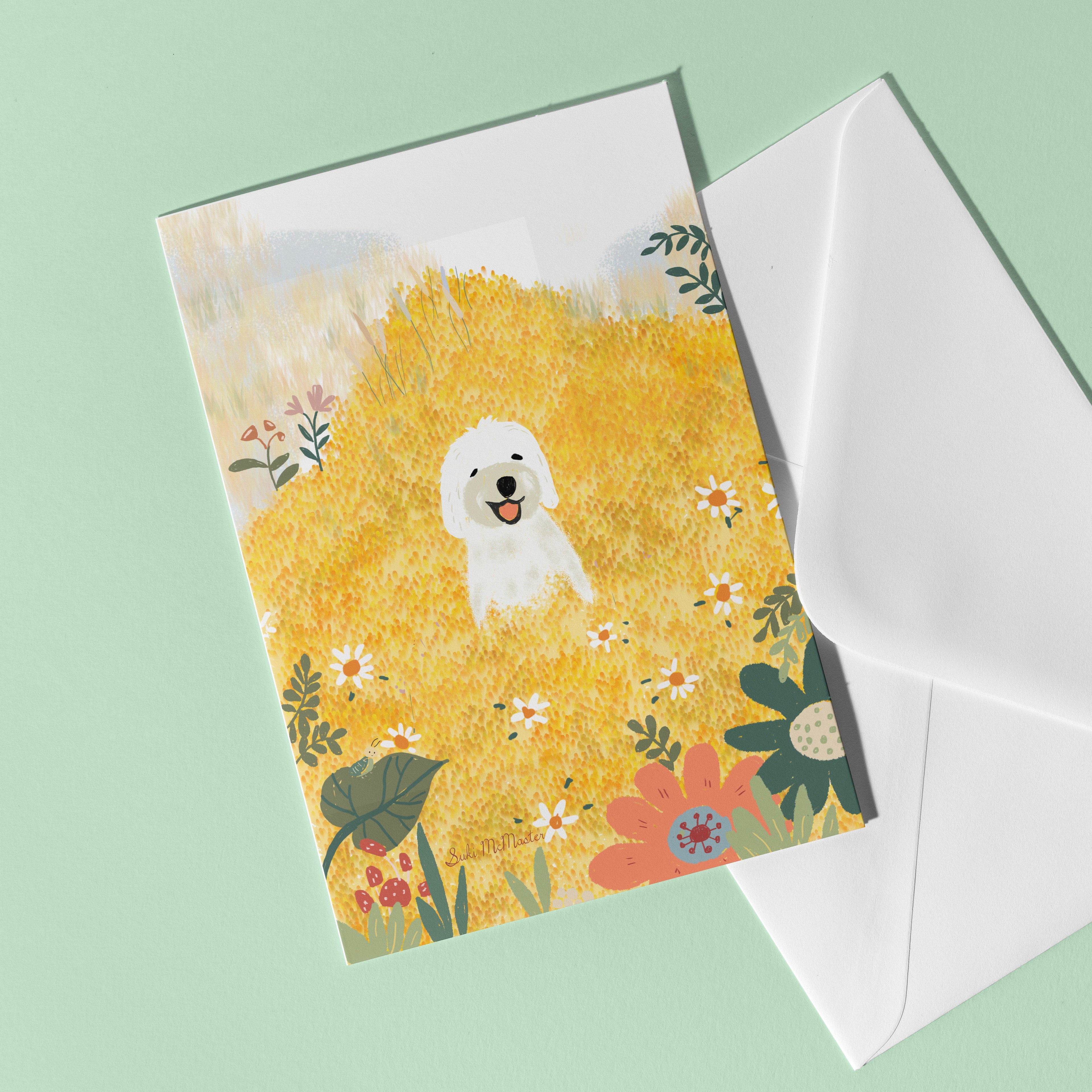 Blank Card - Happy Daisy by Suki McMaster (Pack of 6)