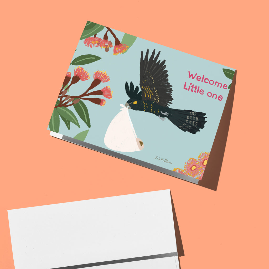 Blank Card - Welcome Little One by Suki McMaster (Pack of 6)