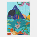 Kitchen Tea Towel - Queensland by Suki McMaster (Pack of 5)