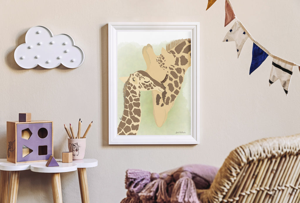 Wall Art Print - Giraffe (Pack of 3)