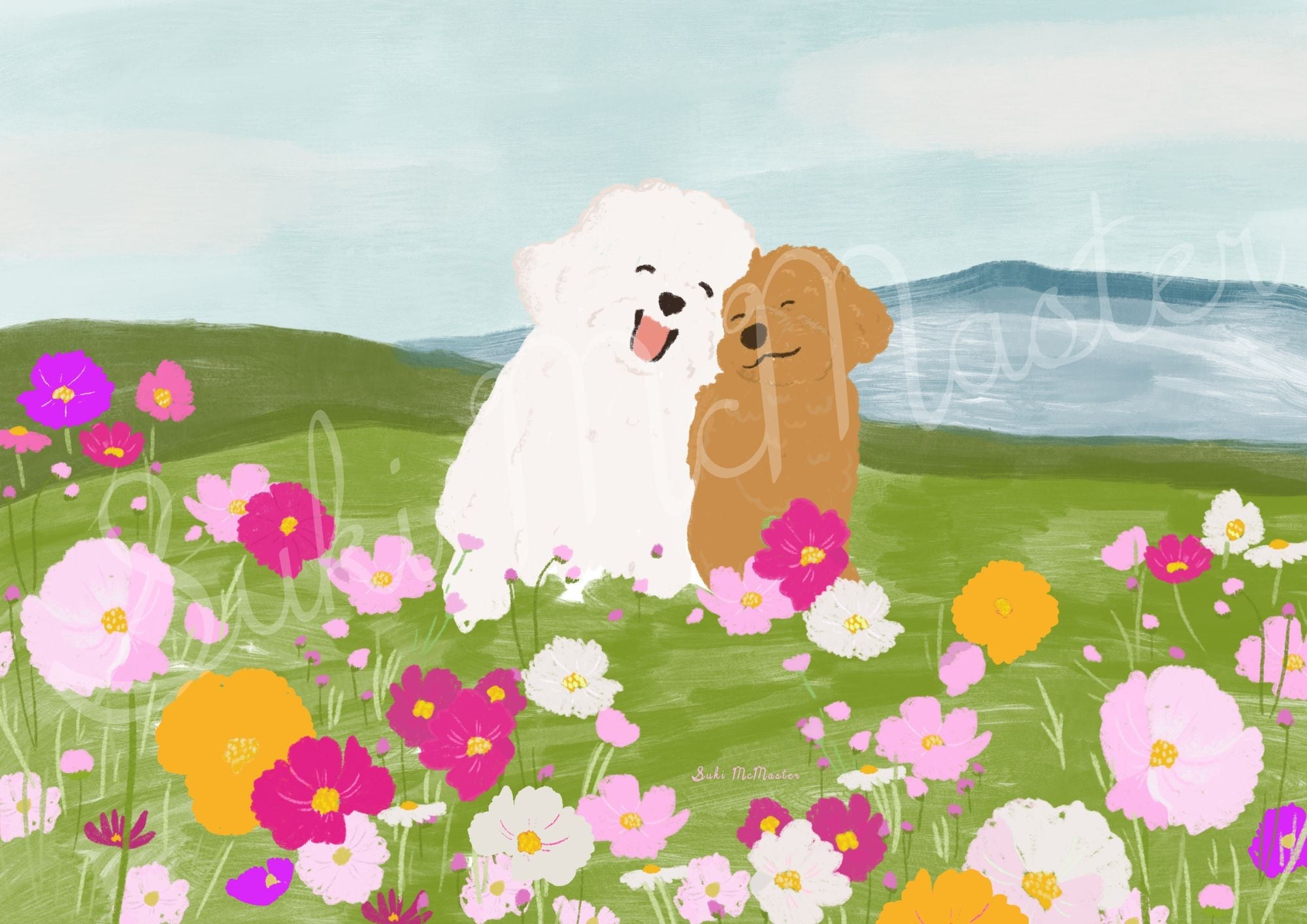 Wall Art Print - Daisy and Banjo: A Tale of Friendship (Pack of 3)