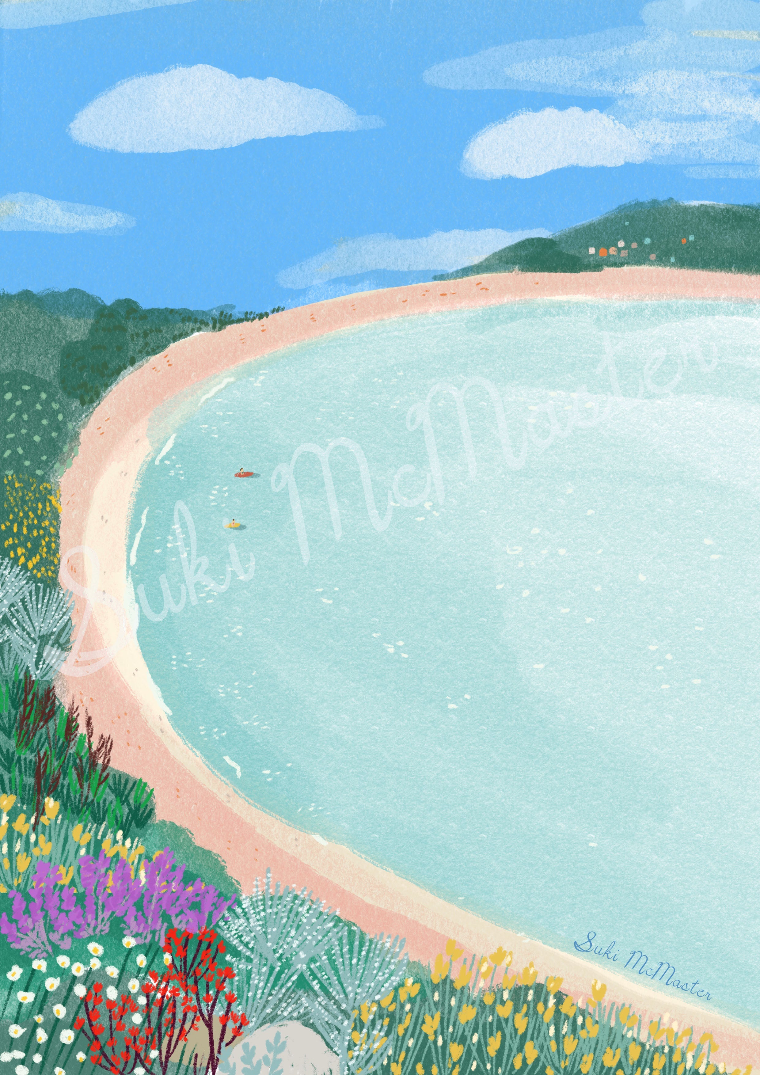 Australian Landscape Wall Art Print  - Mount Martha (Pack of 3)