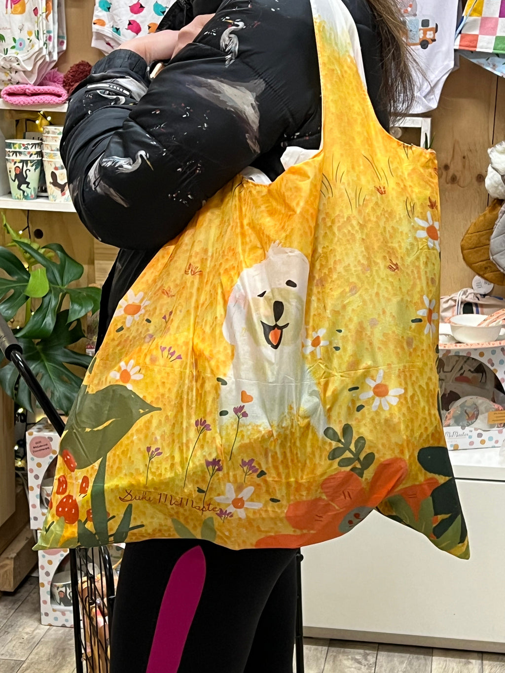 Reusable Shopping Bag - Daisy Flower Yellow (Pack of 10)