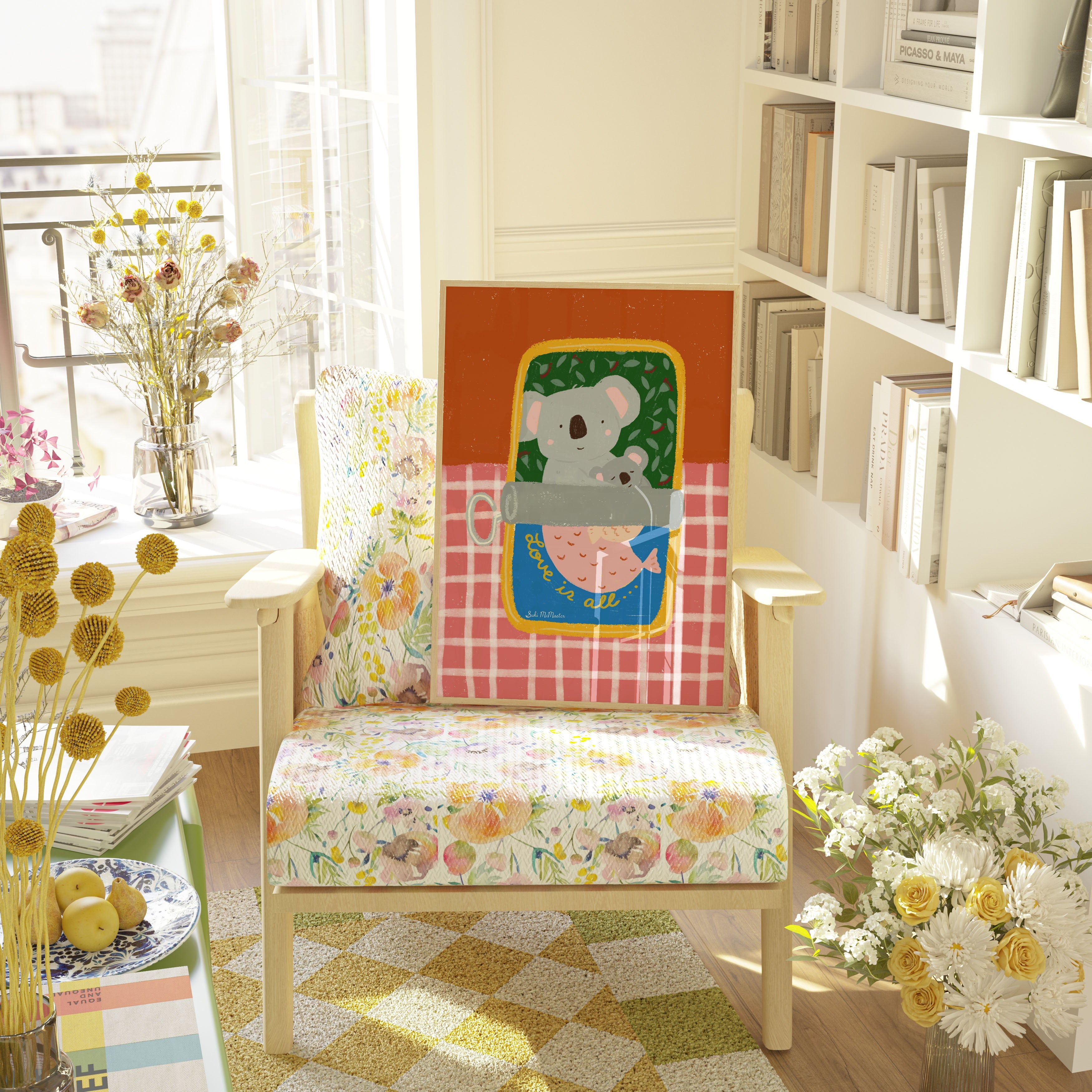 Australian Animal Wall Art - Sardine Koala (Pack of 3)