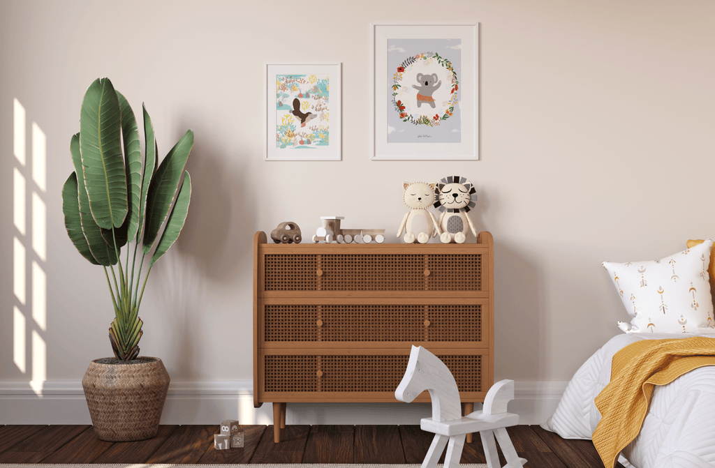Australian Animal Wall Art Print - Dancing Koala (pack of 3)