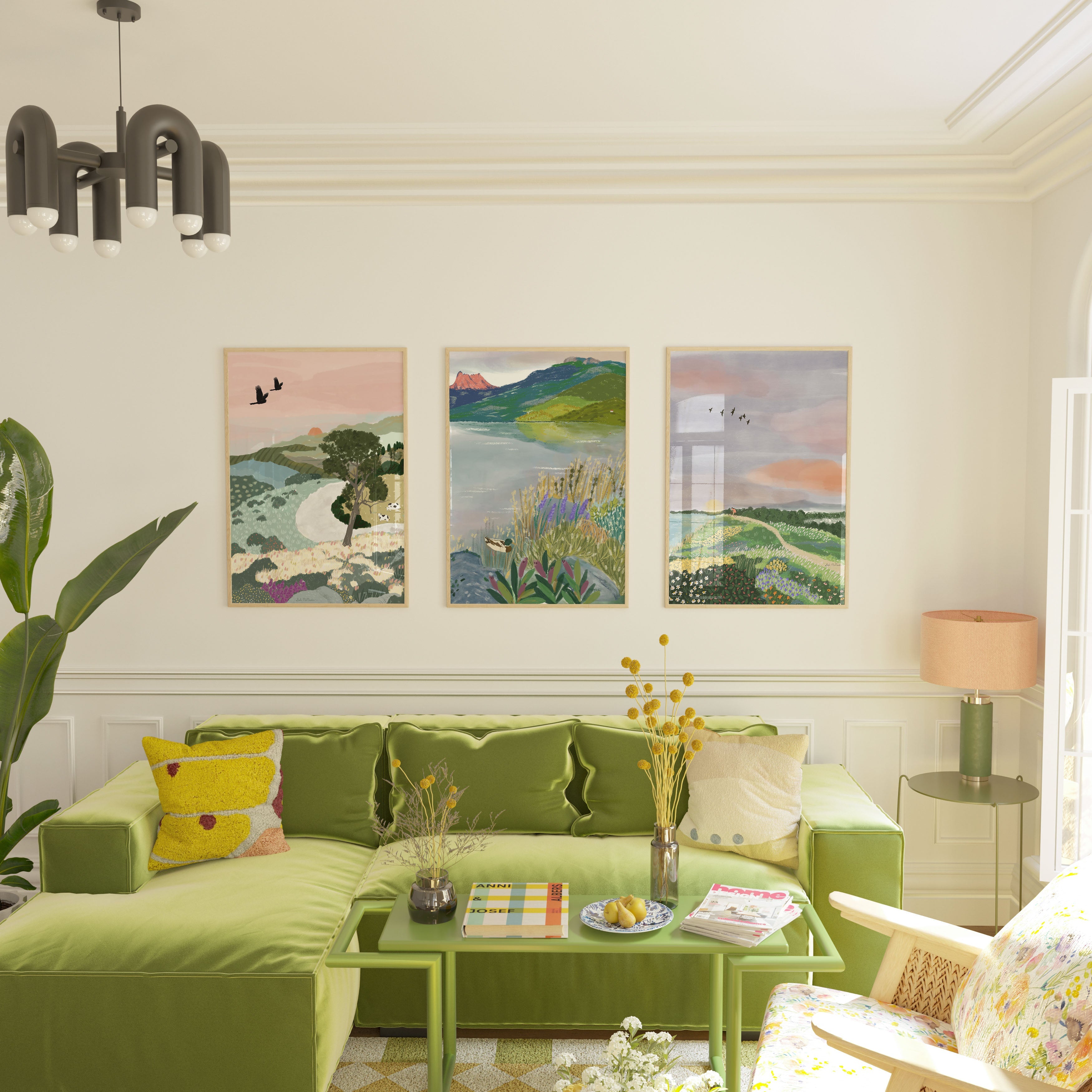 Australian Landscape Wall Art Print - Tasmania Cradle Mountain (Pack of 3)