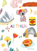 Kitchen Tea Towel - Australia and Life Safer Koala by Suki McMaster (Pack of 5)