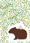 Australian Animal Wall Art Art - Wombat and Rabbit (Pack of 3)