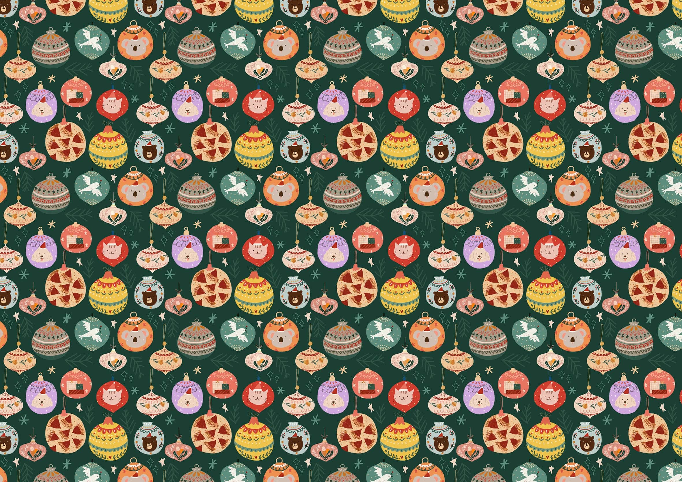 Suki McMaster Wrapping Paper - Christmas Ornament